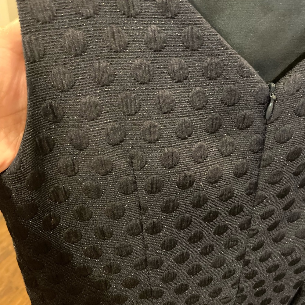 Navy textured dress